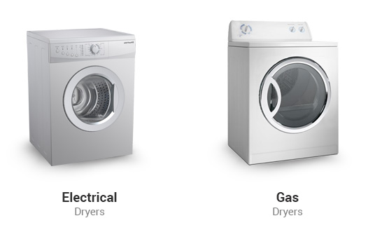 Types of Gas or Electric Dryers We Repair